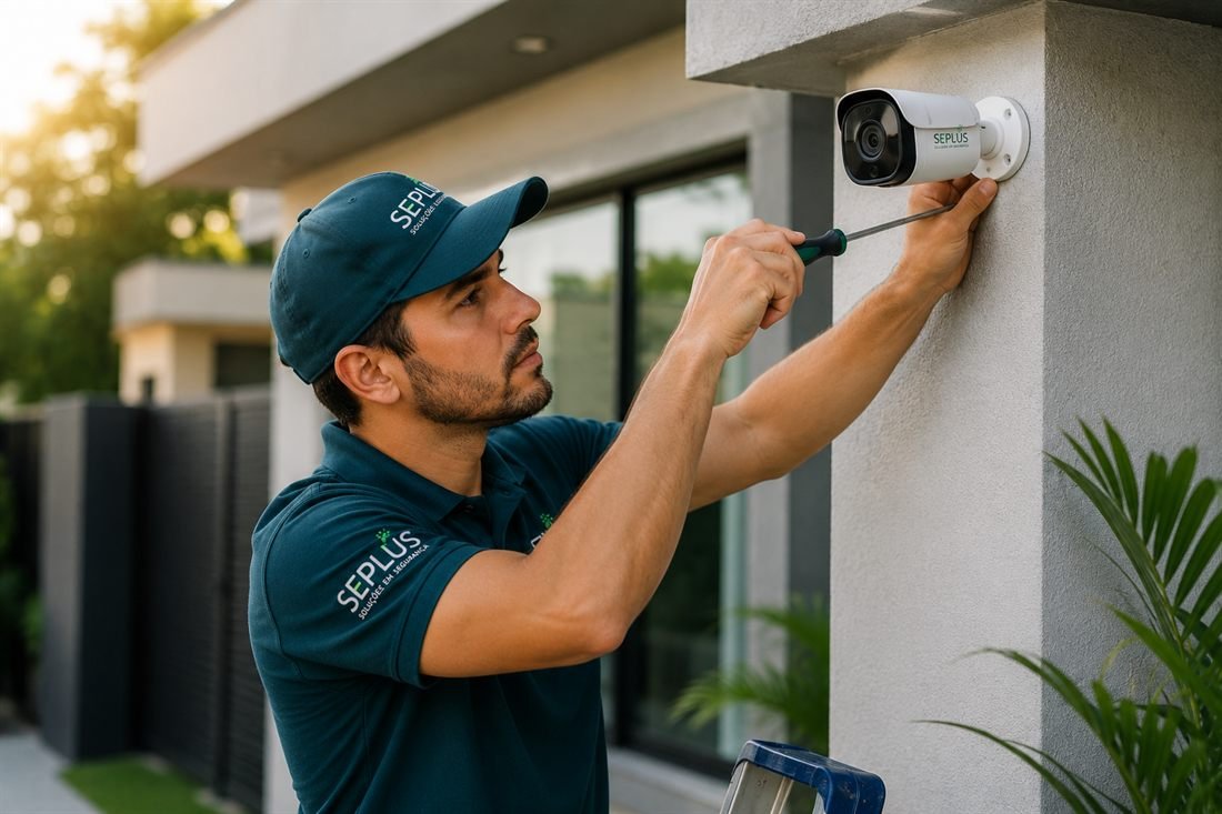 Câmera de segurança e CFTV instalada